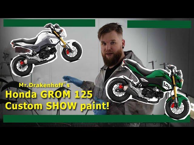 Full omlakkering av Mr.Drakenhoff sin Honda Grom, i SHOW-finish!!