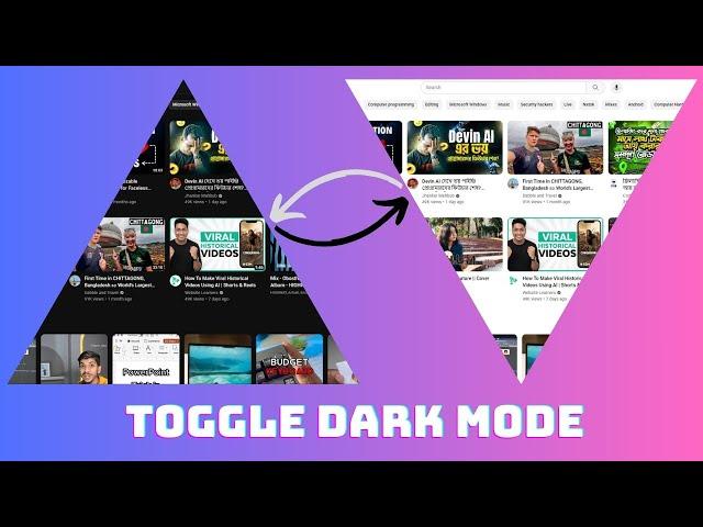 Easy Auto Dark Mode with Device Theme - HTML, CSS & JS