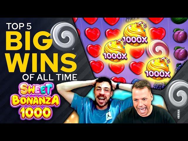 Top 5 Biggest Wins on Sweet Bonanza 1000