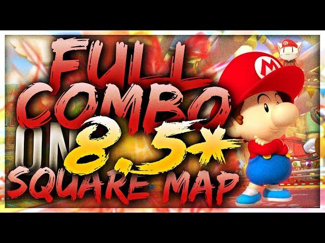 osu! FULL COMBO on 8.5⭐SQUARE JUMP MAP | WhiteCat