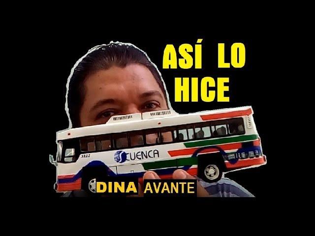 AUTOBUS DINA AVANTE a escala | MANUALIDADES CON PAPEL | Taller Osito Garage