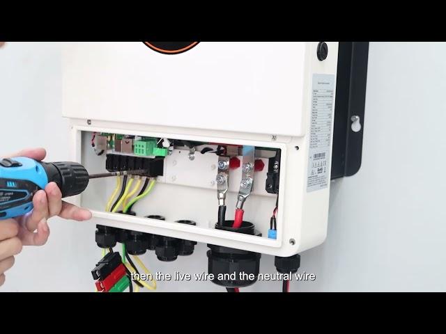 Hybrid Solar Inverter HES4855S100 H Installation Steps