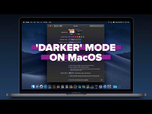 How to set Dark and even 'Darker' Mode on MacOS