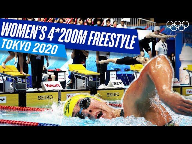 CLOSE Final! Women's 4x200m Freestyle Relay  ‍️| Tokyo 2020 Replays