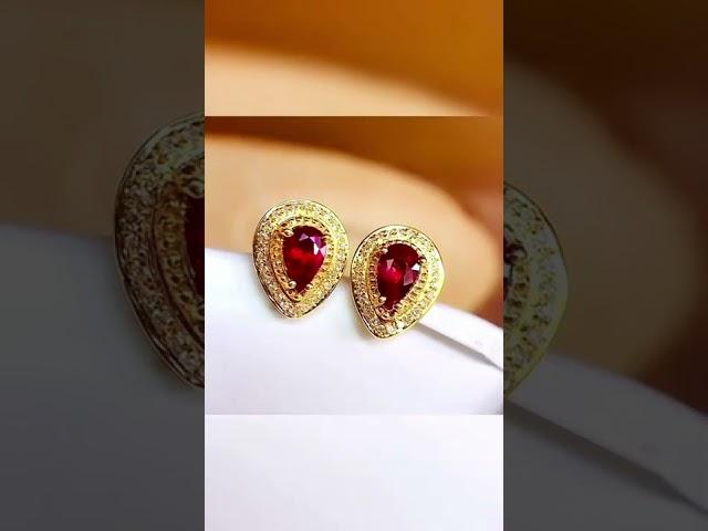 讓女人淪陷的紅寶石耳環RUBY EARRINGS that make women fall#寶石#紅寶石#彩寶