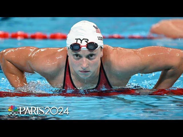 Katie Ledecky eyeing NINTH gold medal after strong 800m freestyle heat | Paris Olympics | NBC Sports