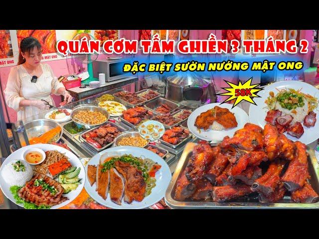 Quán Cơm Tấm Ghiền Siêu Ngon Nhờ Bí Quyết Ướp Sườn Nướng Mật Ong Đặc Biệt Ở Sài Gòn