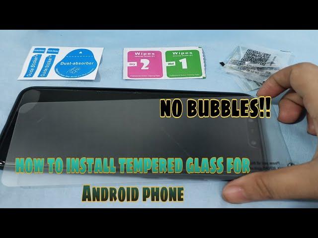 How to install tempered glass screen protector