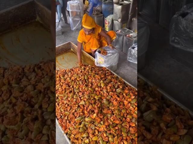 How is mango pickle made? #making #food #factory