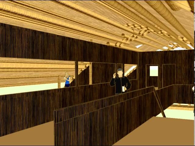 Bamboo community center model sketchup