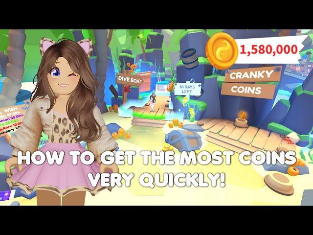 HOW to get the most Cranky COINS very QUICKLY in Adopt me!