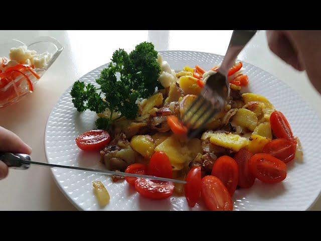 How to Fry Potatoes with Onion and Jalapenos | When your son is taking over  the kitchen