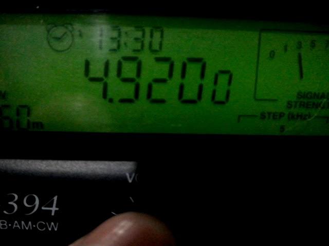 4920 KHz All India Radio Chennai