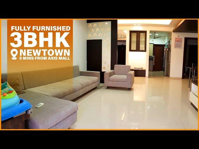 1500 sq ft 3 BHK fully-furnished Flat in Newtown, Action Area 1 | East-Open |  8240167129