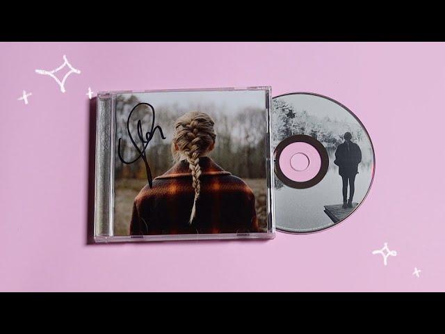 taylor swift - evermore (signed cd unboxing)