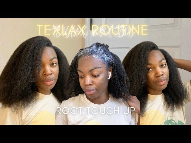 RELAXED HAIR ROUTINE| HOW I TOUCH UP MY TEXLAXED HAIR+ MAINTAIN HEALTHY HAIR| DIJAH ALIZE