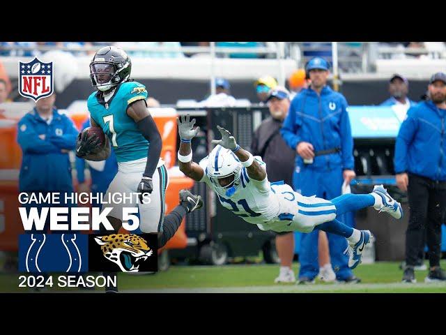 Indianapolis Colts vs. Jacksonville Jaguars | 2024 Week 5 Game Highlights