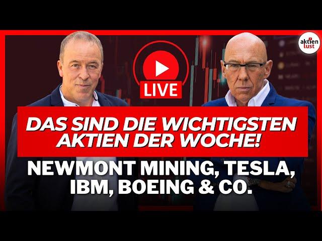 Das sind DIE wichtigsten Aktien der Woche: Tesla, IBM, Boeing, Gold & Co. | Börsen-Woche aktienlust