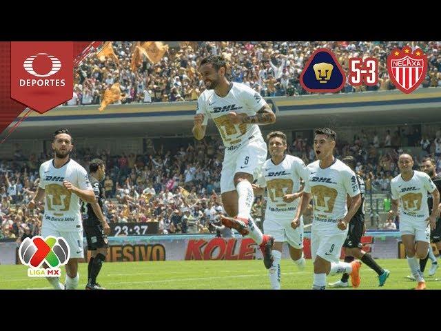 Resumen UNAM 5 - 3 Necaxa | Apertura 18 - Jornada 2 | Televisa Deportes