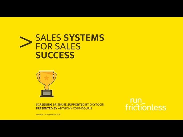 Sales systems for sales success Part 2 Q+A (Brisbane event with Oxytocin Collaborative 2021)