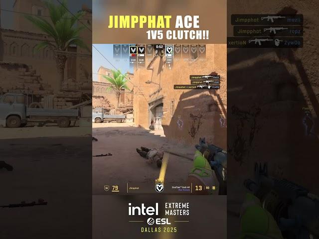 Jimpphat 1v5 Clutch Vs Vitality!! #cs2 #1v5 #shorts
