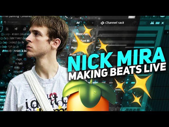 Nick Mira Making Beats From Scratch  FL Studio Live Cookup 