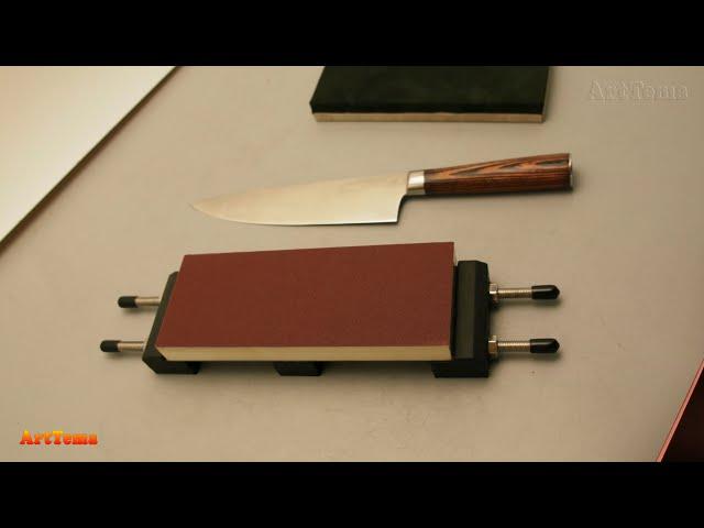 This is a very simple method of sharpening a knife with a sandpaper