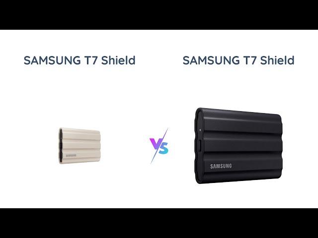 Samsung T7 Shield 2TB vs 4TB Portable SSD Comparison