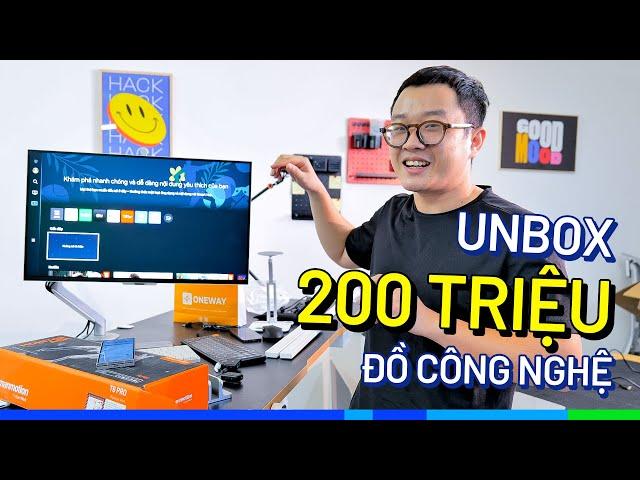 UNBOX 200 triệu đồ công nghệ, Setup full bàn làm việc công thái học | ThinkView Smarthub #2