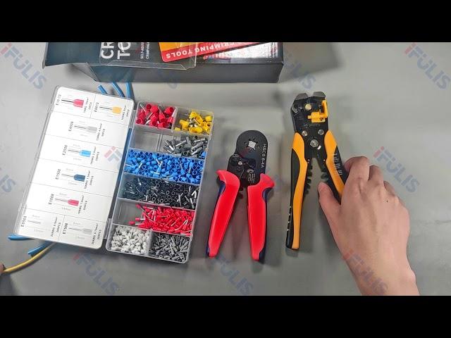 HSC8 Terminal Crimping Pliers Crimping Tool Crimper Ferrule Crimping Hand Tool Pliers Kit