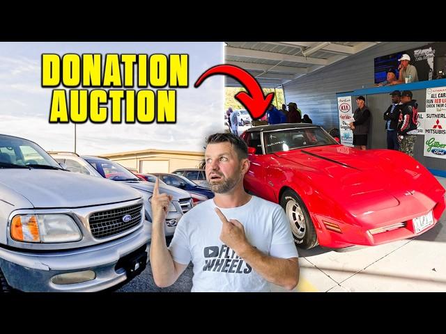 I found an AUCTION that SELLS CHEAP DONATED CARS! - Flying Wheels