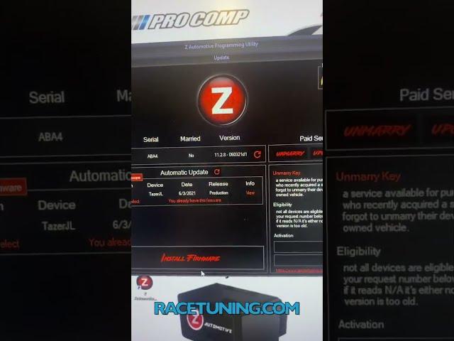 How to Update Z-Automotive Tazer JL Mini and Lite - 2018+ Jeep Wrangler Gladiator #shorts