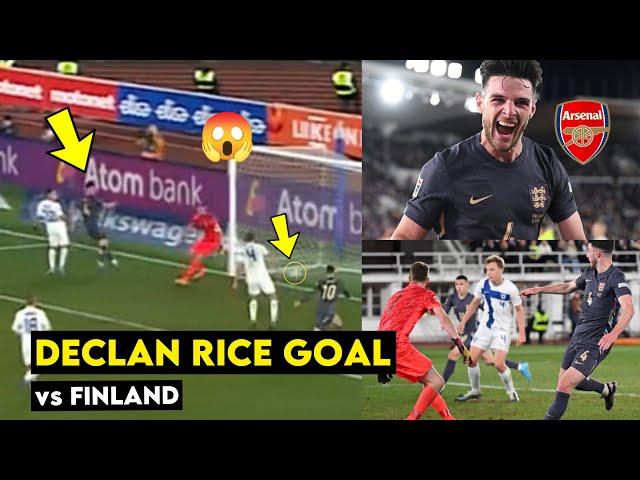 Declan Rice Goal for England Against Finland, Brilliant Performance by Declan Rice