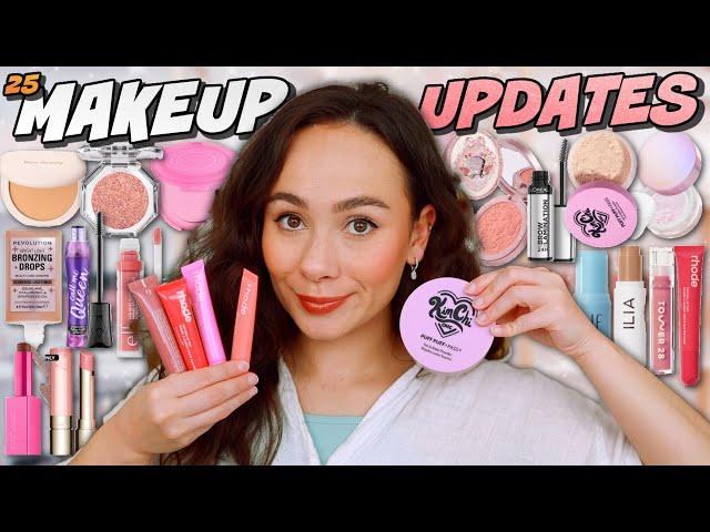 24 NEWEST MAKEUP PRODUCTS IVE BEEN TESTING! SPEED REVIEWS! RARE BEAUTY, ELF, RHODE, TARTE & MORE!