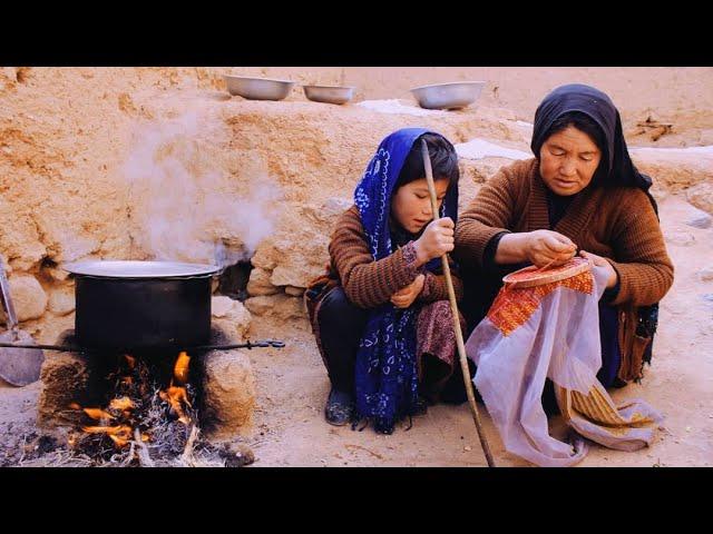 Daily Routine Village Life in Afghanistan | Traditional Cooking - Living in Cave - Real Village