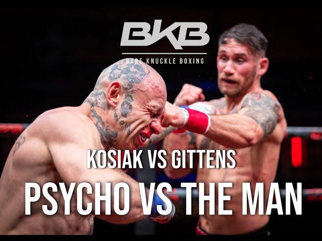 CRAZY BARE KNUCKLE FIGHT | GITTENS Vs. KOSIAK #BKB36 #FULLFIGHT