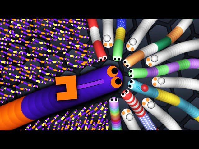 Slither.io Snake Commits Suicide In Slitherio Epic New Skin! (Slitherio Best Moments)