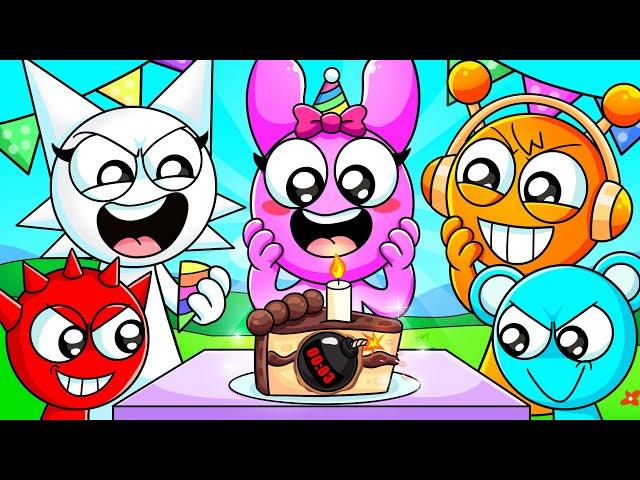 Incredibox Sprunki: PINKI'S SPRUNKI BIRTHDAY | INCREDIBOX SPRUNKI Animation | SME Toons