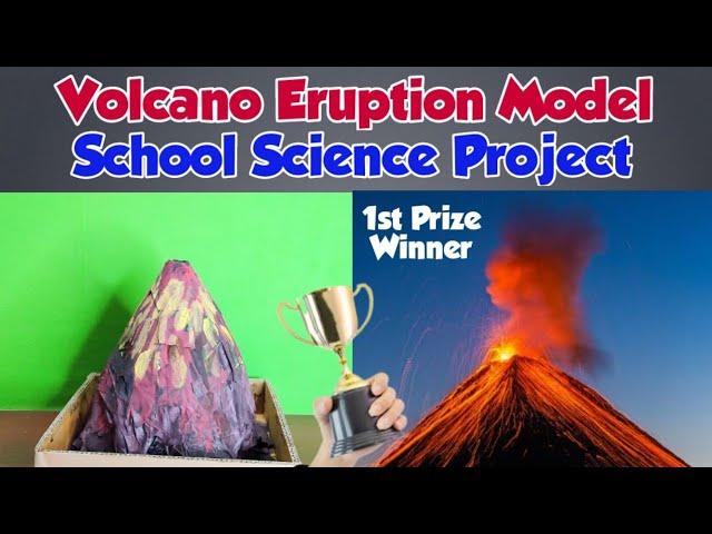 Volcano Eruption Science Experiments Model | Science Projects For Exhibition Working Model