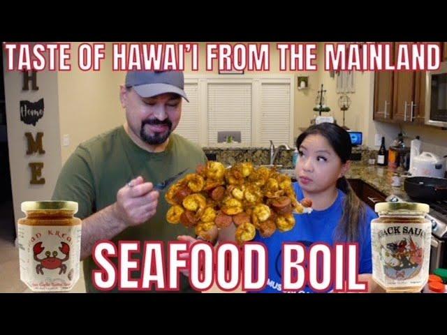 TASTE of HAWAII from the MAINLAND Series - Episode 1 SEAFOOD BOIL (Cajun Garlic Butter Shrimp)