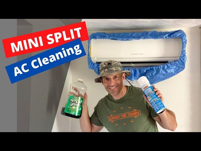 How to clean DUCTLESS MINI SPLIT air conditioner (Mitsubishi)