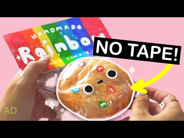 the EASIEST squishy tutorial ever *NO TAPE* no foam, no paint, paper squishy CUTE CRAFT SUMMER DAY 6