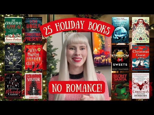 25 Christmas Books Perfect For The Holidays | NO ROMANCE | Horror, Cozy Mysteries, Fantasy Reads