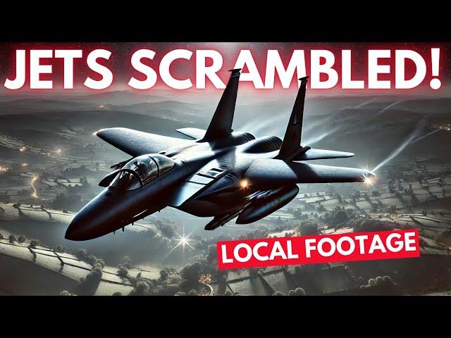 LOCAL FOOTAGE: F15s CHASE Drones Over Lakenheath?