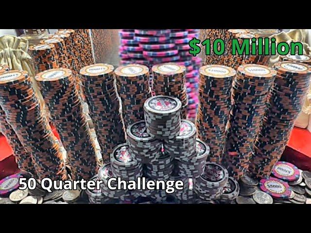 1 of the Worlds Top 10 Largest poker chip Wall $10 million buying high limit coin pusher ￼