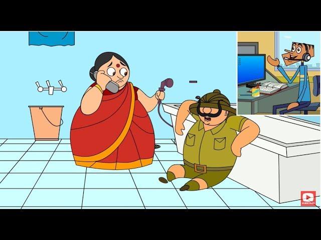 Suppandi & Shambu Together | Suppandi Call Centre Confusion | Cartoon Stories - Funny Cartoons