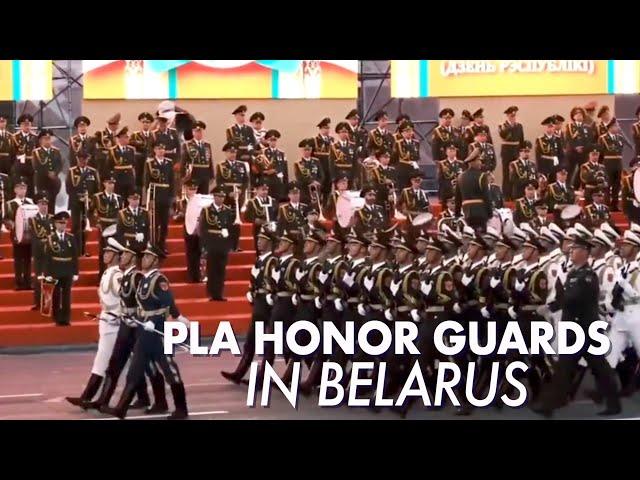 China's PLA honor guards participated Independence Day parade of Belarus