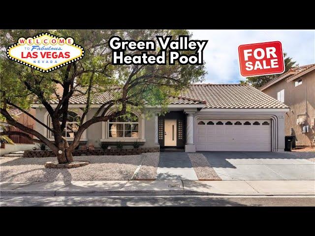 Single Story Home for Sale in Green Valley South Henderson | Las Vegas House Tour | Heated Pool