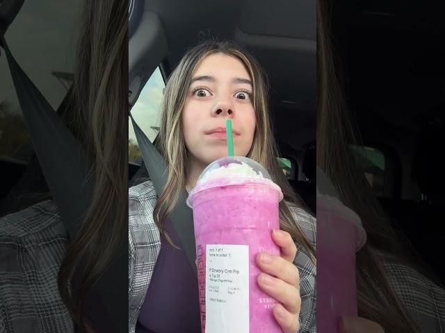 The cotton candy drink at Starbucks!? |Hey it’s Lexi #starbucks #ytshorts