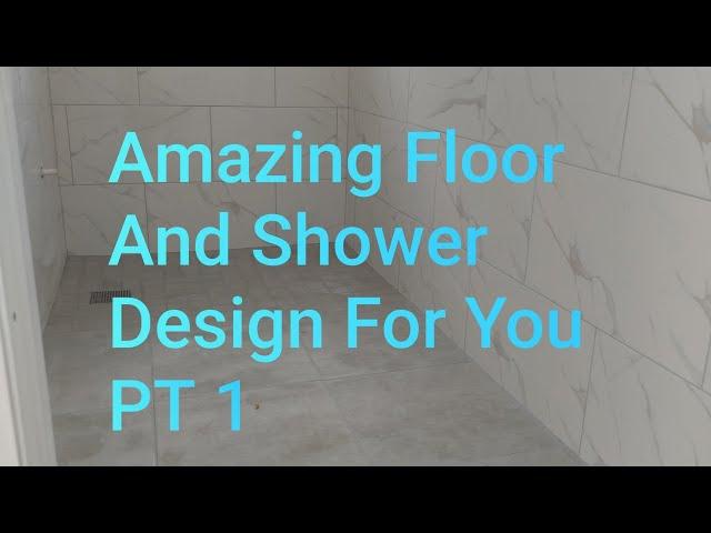 Amazing Floor And Shower Design PT 1 You Have To See It #jamaicantiler